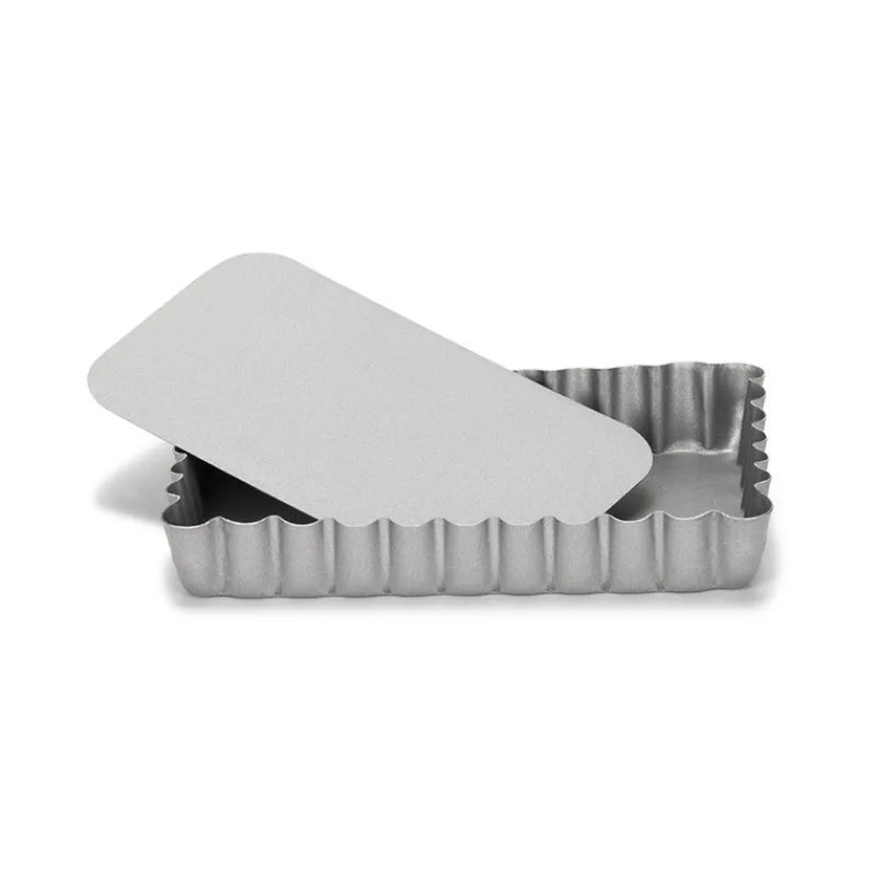 Cerf Dellier Moules À Tarte*Moule A Tartelette Antiadhesif Rectangulaire Avec Fond Amovible