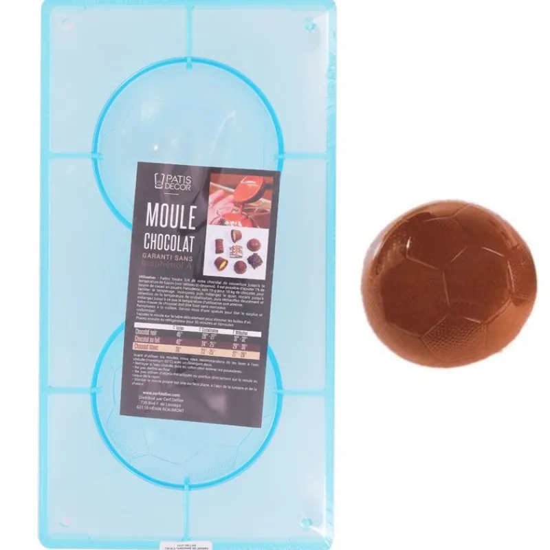 Cerf Dellier Moules Chocolat*Moule Ballon De Football 12 Cm