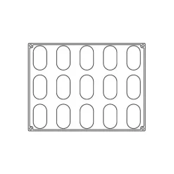 Cerf Dellier Gâteaux Individuels*Moule En Silicone Delish 15 Empreintes Pavoni Italia