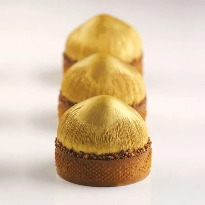 Cerf Dellier Gâteaux Individuels*Moule Mini Tarte 3D Noisettes Pavoni