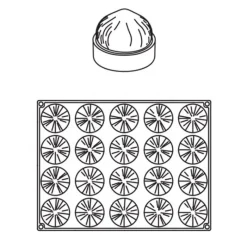Cerf Dellier Gâteaux Individuels*Moule Mini Tarte 3D Noisettes Pavoni