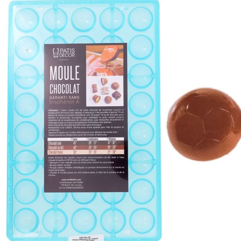 Cerf Dellier Moules Chocolat*Moule Mini-Ballons De Football