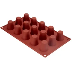 Cerf Dellier Gâteaux Individuels*Moule Silicone 15 Babas 3,5 Cm