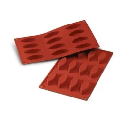 Cerf Dellier Gâteaux Individuels*Moule Silicone 12 Barquettes Moyennes