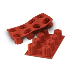 Cerf Dellier Gâteaux Individuels*Moule Silicone 8 Bavarois 57X57 Mm