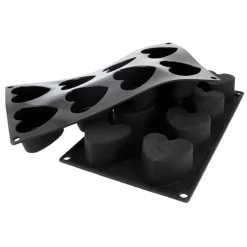 Cerf Dellier Gâteaux Individuels*Moule Silicone 8 Coeurs Profonds