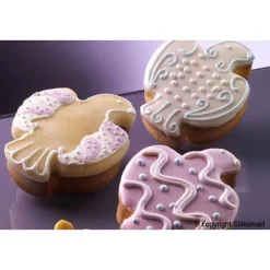 Cerf Dellier Gâteaux Individuels*Moule Silicone 6 Colombes