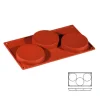 Cerf Dellier Moules À Tarte*Moule Silicone 3 Disques Pour Biscuits