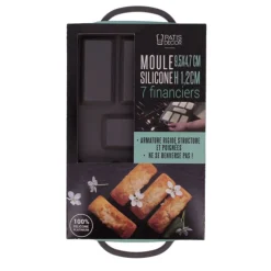 Cerf Dellier Gâteaux Individuels*Moule Silicone 7 Financiers Patisdecor