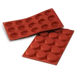 Cerf Dellier Gâteaux Individuels*Moule Silicone 15 Flans 5 Cm