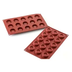 Cerf Dellier Gâteaux Individuels*Moule Silicone 15 Mini Desserts Ronds