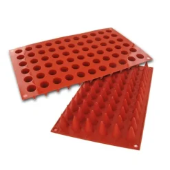Cerf Dellier Gâteaux Individuels*Moule Silicone 66 Mini-Cones