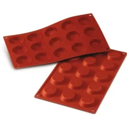 Cerf Dellier Moules À Tarte*Moule Silicone 15 Mini-Tartelettes 4,5 Cm