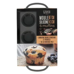 Cerf Dellier Moules À Muffin*Moule Silicone 6 Muffins 7 Cm Patisdecor