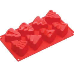 Cerf Dellier Gâteaux Individuels*Moule Silicone 8 Sapins De Noël