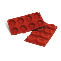 Cerf Dellier Moules À Savarin*Moule Silicone 8 Savarins Ovales