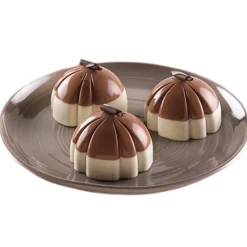 Cerf Dellier Gâteaux Individuels*Moule Silicone Coupoles Striees