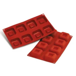 Cerf Dellier Moules À Savarin*Moule Silicone Grands Savarins Carres