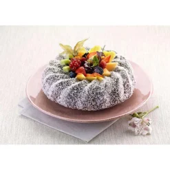 Cerf Dellier Moules À Savarin*Moule Silicone Savarin Cannele 24 Cm