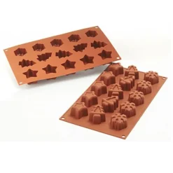 Cerf Dellier Gâteaux Individuels*Moule Silicone Theme Noël Magique