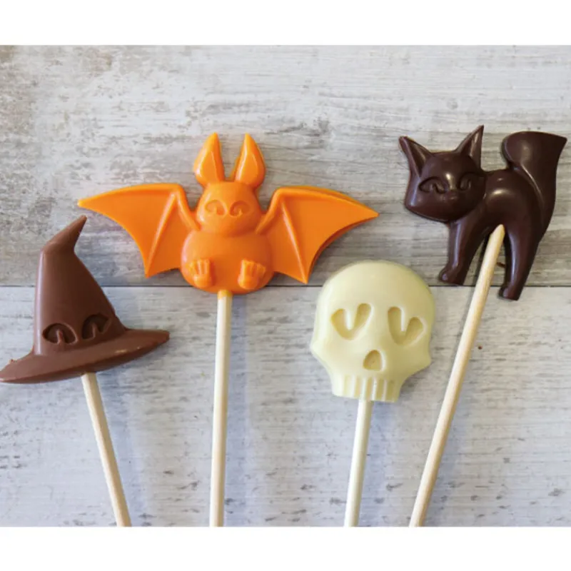 Cerf Dellier Moules Chocolat*Moule Sucette Halloween Patisdecor