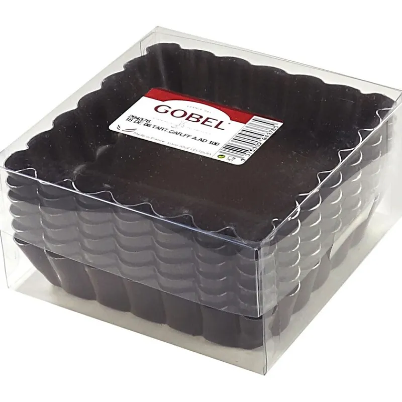 Cerf Dellier Moules À Tarte*Moules À Tartelettes Carres Antiadhesifs (X6)
