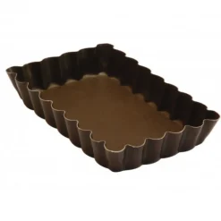Cerf Dellier Moules À Tarte*Moules À Tartelettes Rectangulaires Antiadhesifs (X6)