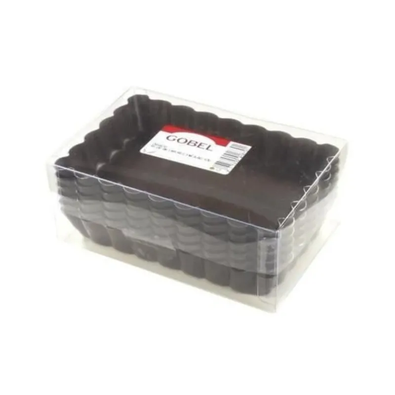 Cerf Dellier Moules À Tarte*Moules À Tartelettes Rectangulaires Antiadhesifs (X6)