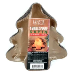 Cerf Dellier Moules Papier Et Carton*Moules De Cuisson Sapin (X4)