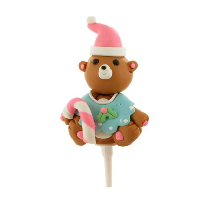 Ourson Bleu De Noël Résine Sur Pique>Cerf Dellier Discount