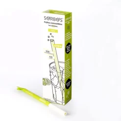 Pailles Comestibles Gout Citron Vert (X16)>Cerf Dellier Sale