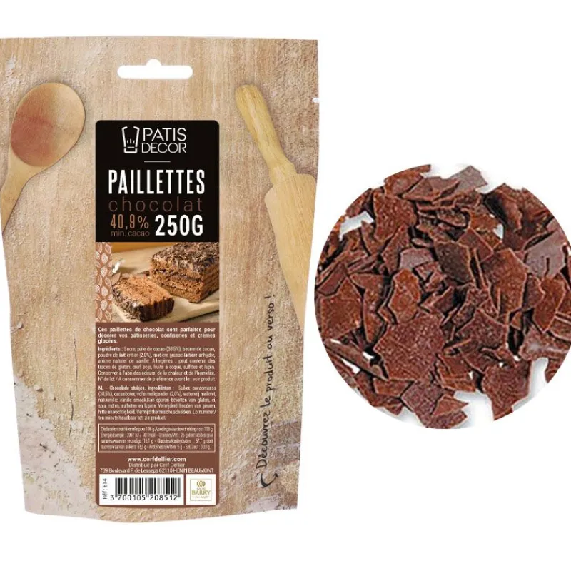 Cerf Dellier Vermicelles Et Paillettes*Paillettes Chocolat Patisdecor 250 G