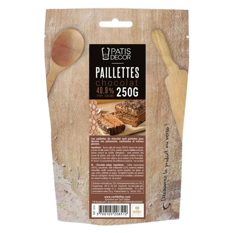 Cerf Dellier Vermicelles Et Paillettes*Paillettes Chocolat Patisdecor 250 G