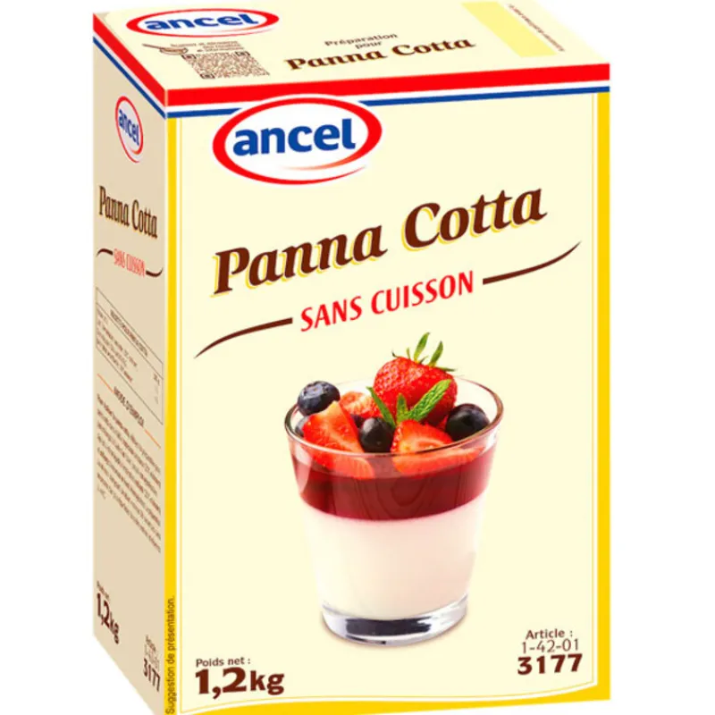Cerf Dellier Préparations Pour Gâteaux*Panna Cotta Sans Cuisson Ancel 1,2 Kg - Ddm 04/23
