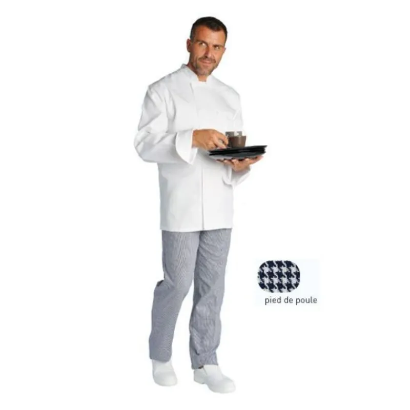 Pantalon Pied De Poule Poly/Coton Herve>Cerf Dellier Best