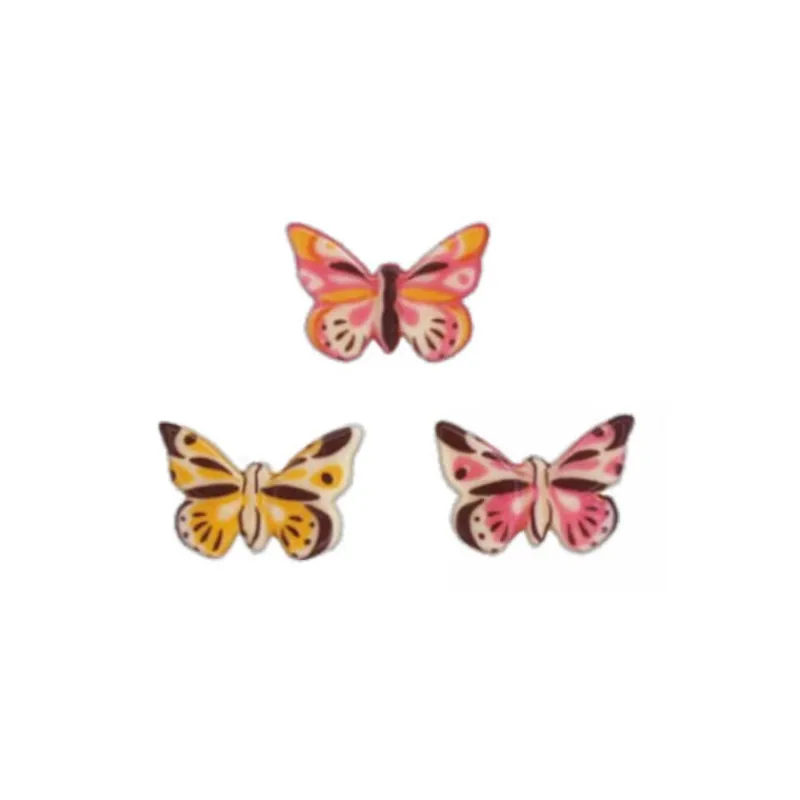 Papillons Relief Assortis Chocolat Blanc (X128)>Cerf Dellier