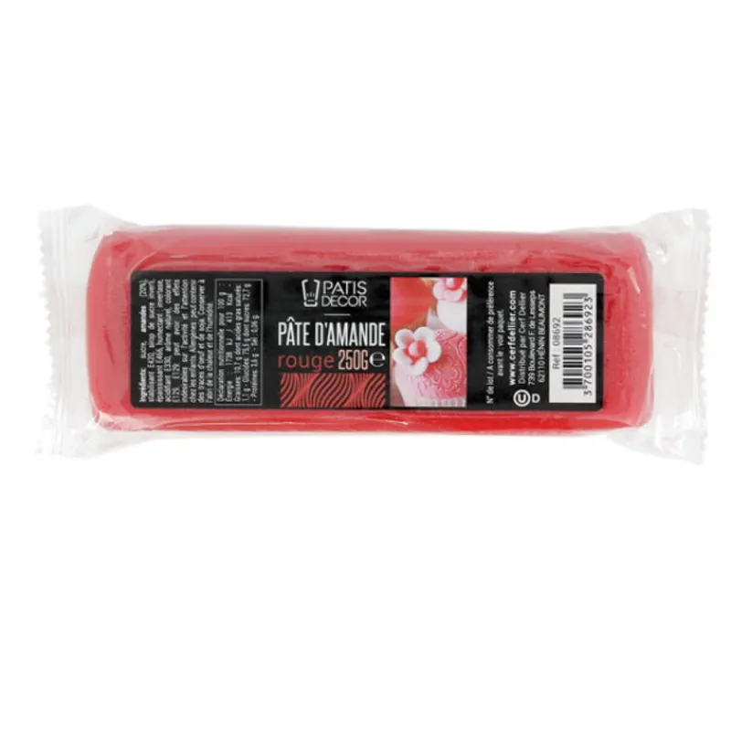 Cerf Dellier Pate D'Amande Coloree*Pate D'Amande Rouge Patisdecor 250 G - Ddm 08/23