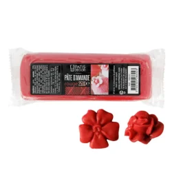 Cerf Dellier Pate D'Amande Coloree*Pate D'Amande Rouge Patisdecor 250 G - Ddm 08/23