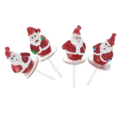 Peres Noël Ronds Résine Assortis Sur Pique (X30)>Cerf Dellier Best