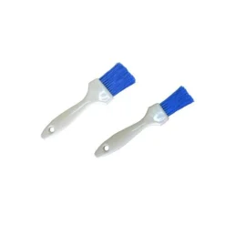 Cerf Dellier Pinceaux Alimentaires*Pinceau Plat Bleu Fleure Manche Plastique