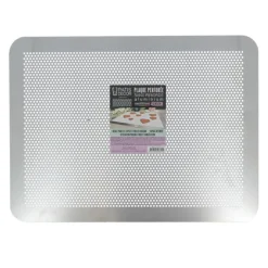 Cerf Dellier Moules En Aluminium*Plaque Patisserie Plate Perforee Alu 40 X 30 Cm Patisdecor