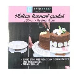 Plateau Tournant Gradue 30 Cm Patisdecor>Cerf Dellier Outlet