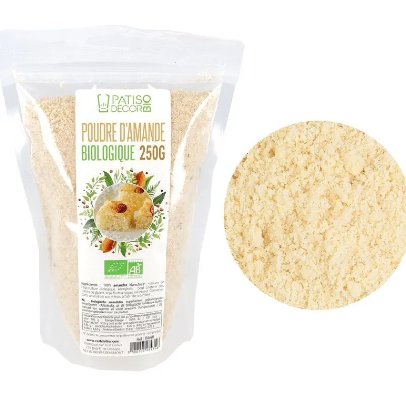 Cerf Dellier Fruits Secs Et Confits*Poudre D'Amande Bio Patisdecor Bio 250 G