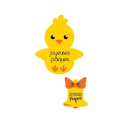 Poussins/Cloches Azyme Joyeuses Pâques (X24)>Cerf Dellier Online