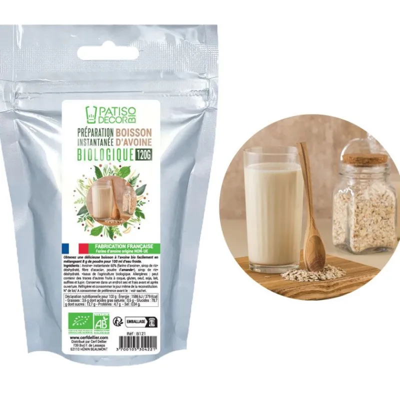 Cerf Dellier Epicerie Fine*Preparation Instantanee Pour Boisson Avoine Biologique 120 G