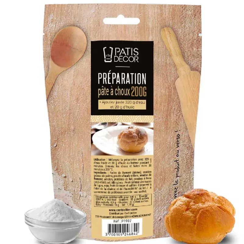 Cerf Dellier Préparations Pour Gâteaux*Preparation Pâte À Choux Patisdecor 200 G