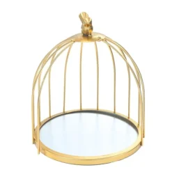 Presentoir Cage A Oiseaux Dore Patisdecor 21 Cm>Cerf Dellier Online