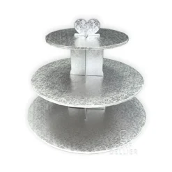 Presentoir Cupcakes Argent Rond>Cerf Dellier Discount