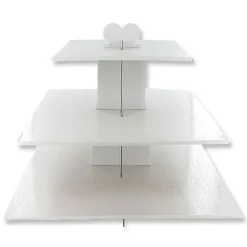 Presentoir Cupcakes Blanc Carre>Cerf Dellier New