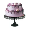 Presentoir Gateau Noir Broderie 35 Cm>Cerf Dellier Sale